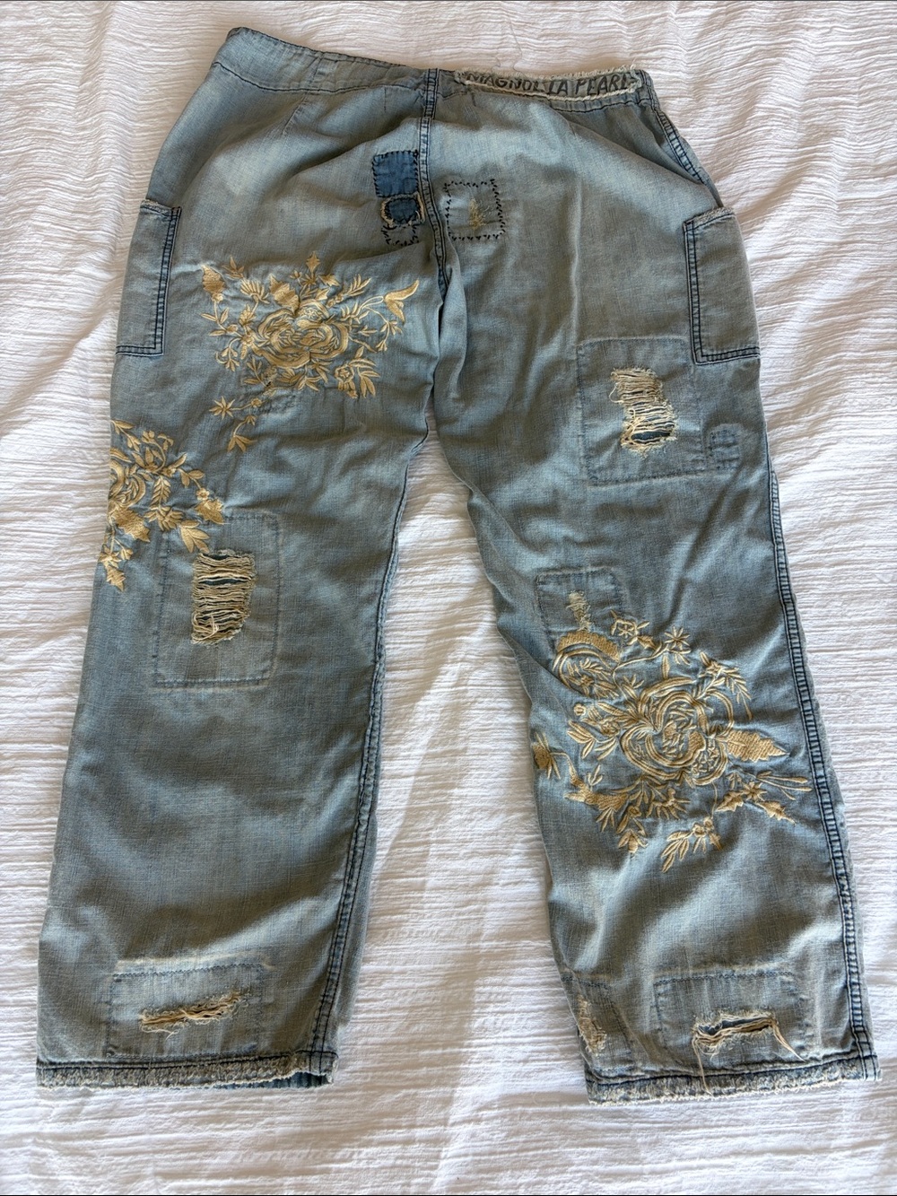 Magnolia Pearl Okeefe Embroidered Jeans - Picture 9 of 16